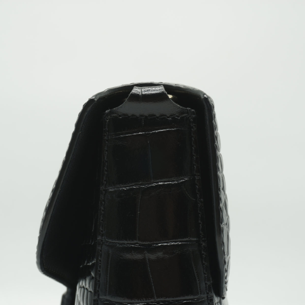 Givenchy	"Black Croc Embossed Leather Small Nobile Crossbody Black GHW"