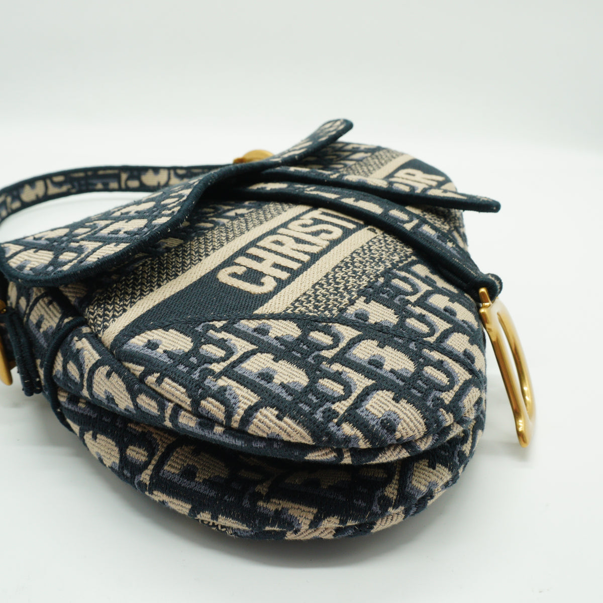 Dior	Oblique Blue Mediume GHW