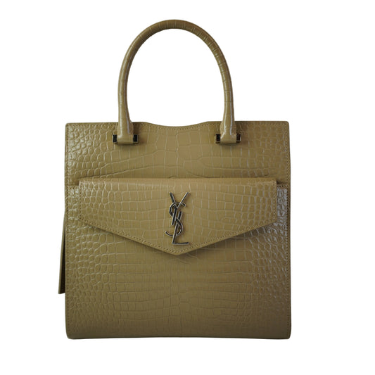 YSL	Small Up-Town Tote Croc-embossed