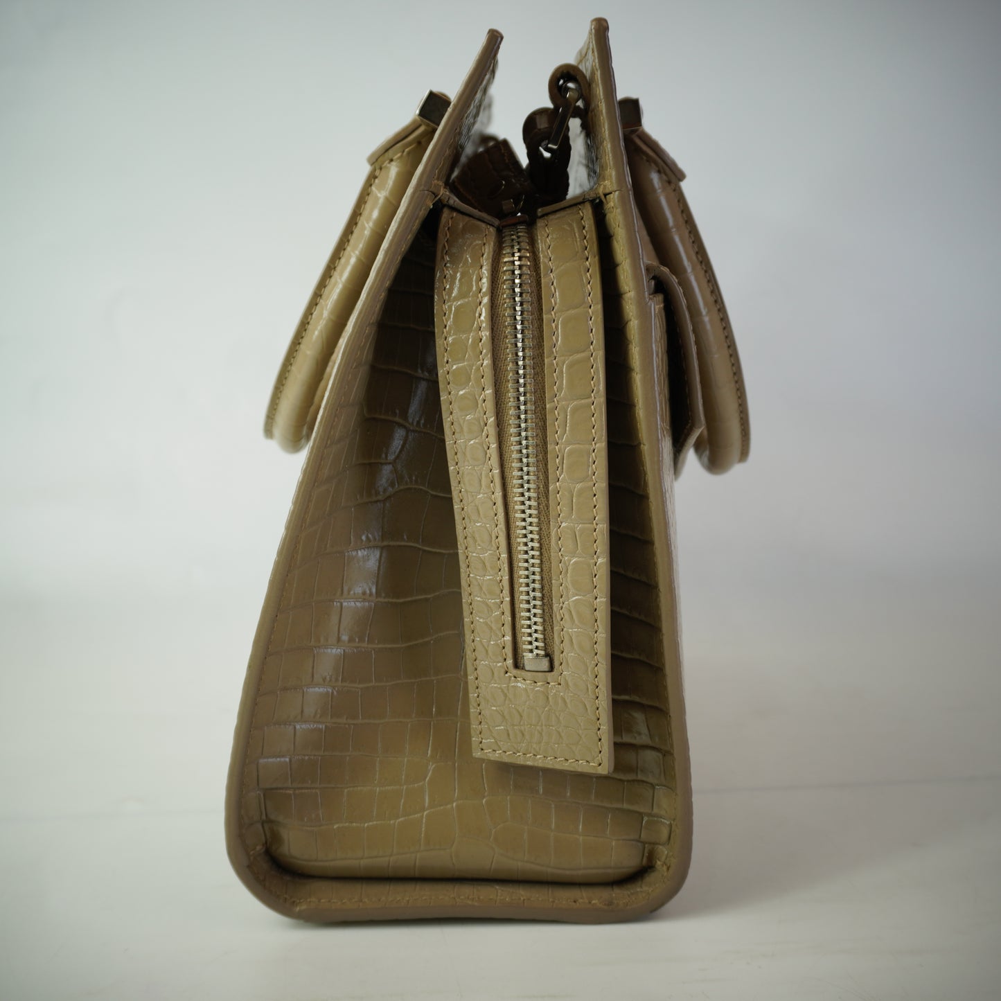 YSL	Small Up-Town Tote Croc-embossed