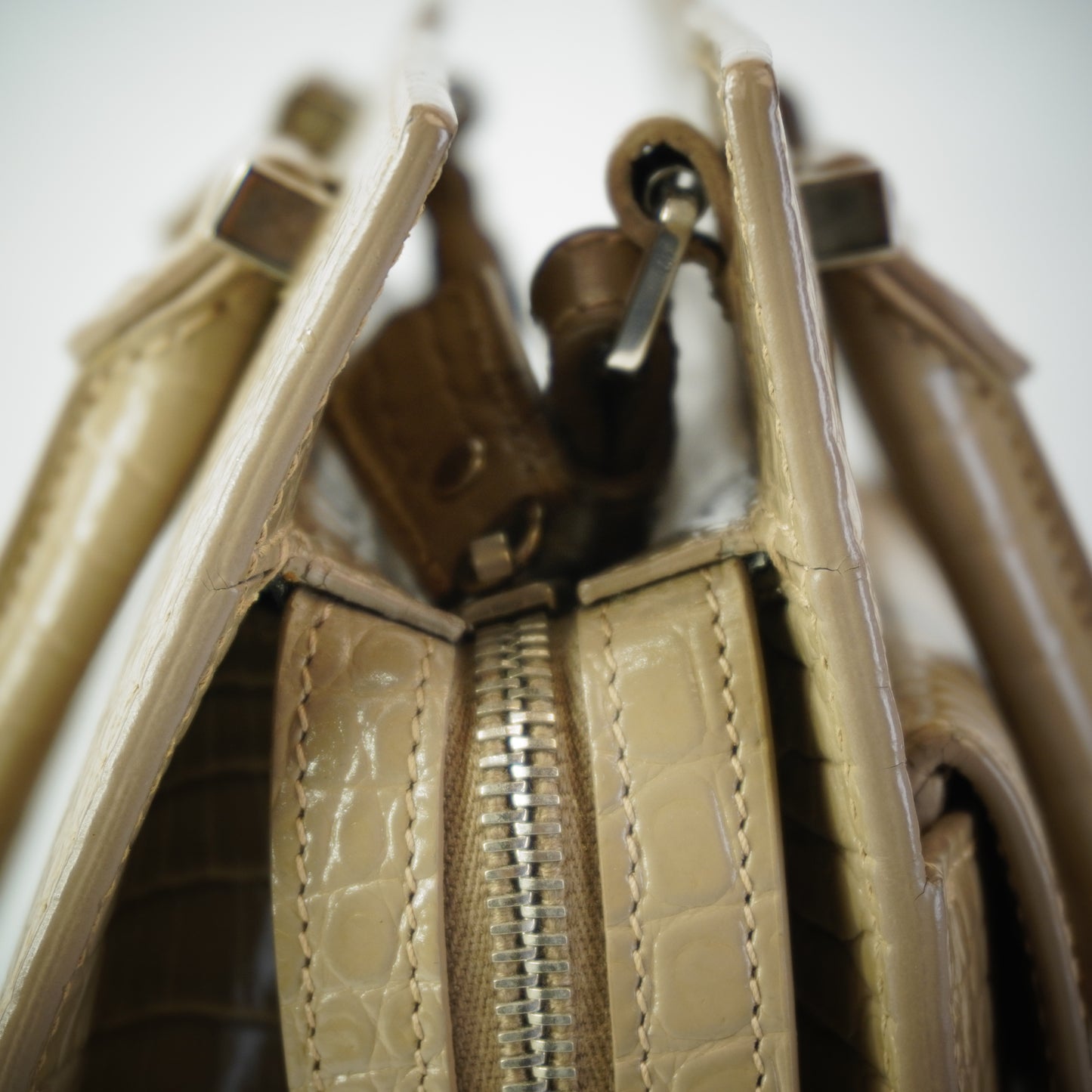 YSL	Small Up-Town Tote Croc-embossed