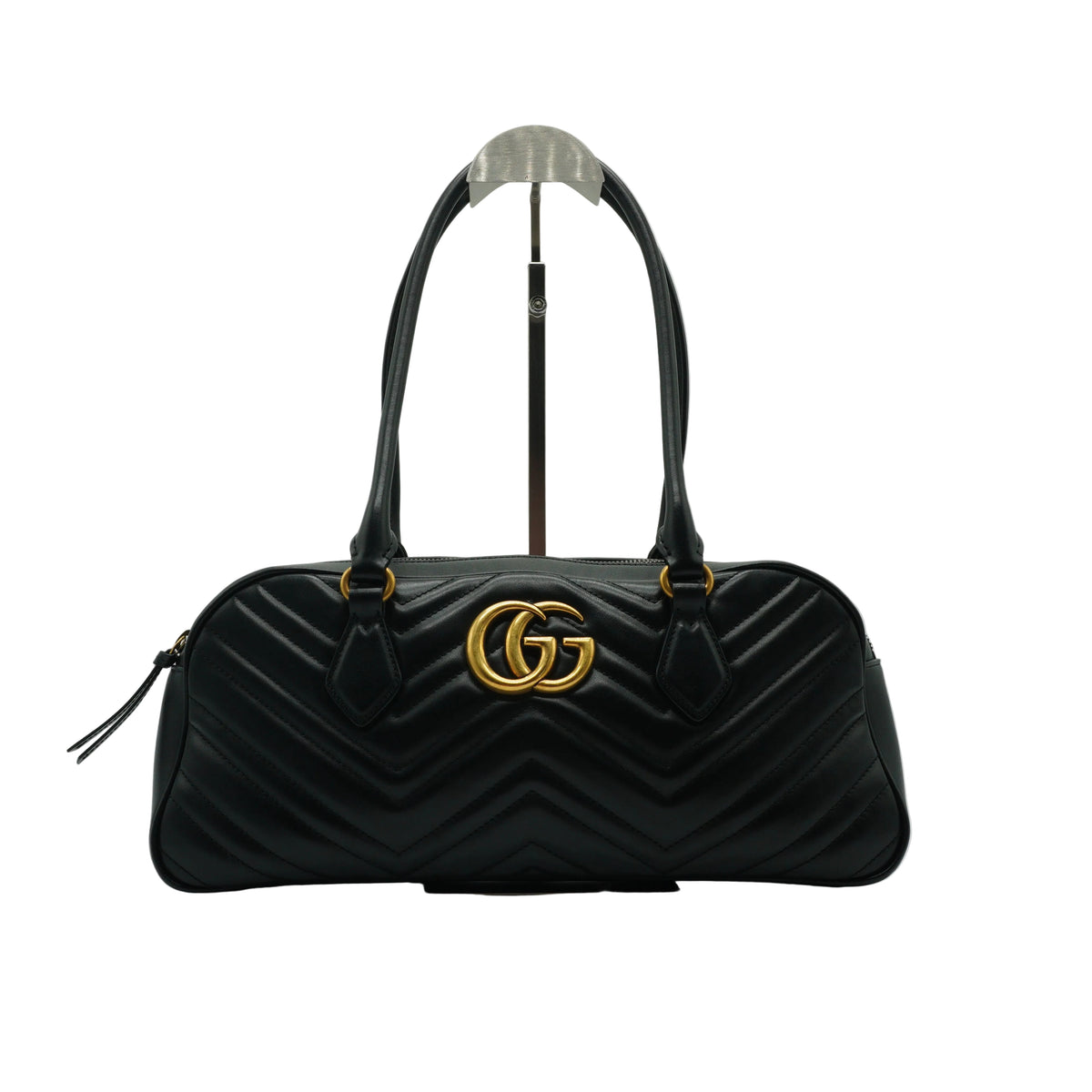 Gucci	GG Marmont Top Handle Bag Black Large GHW