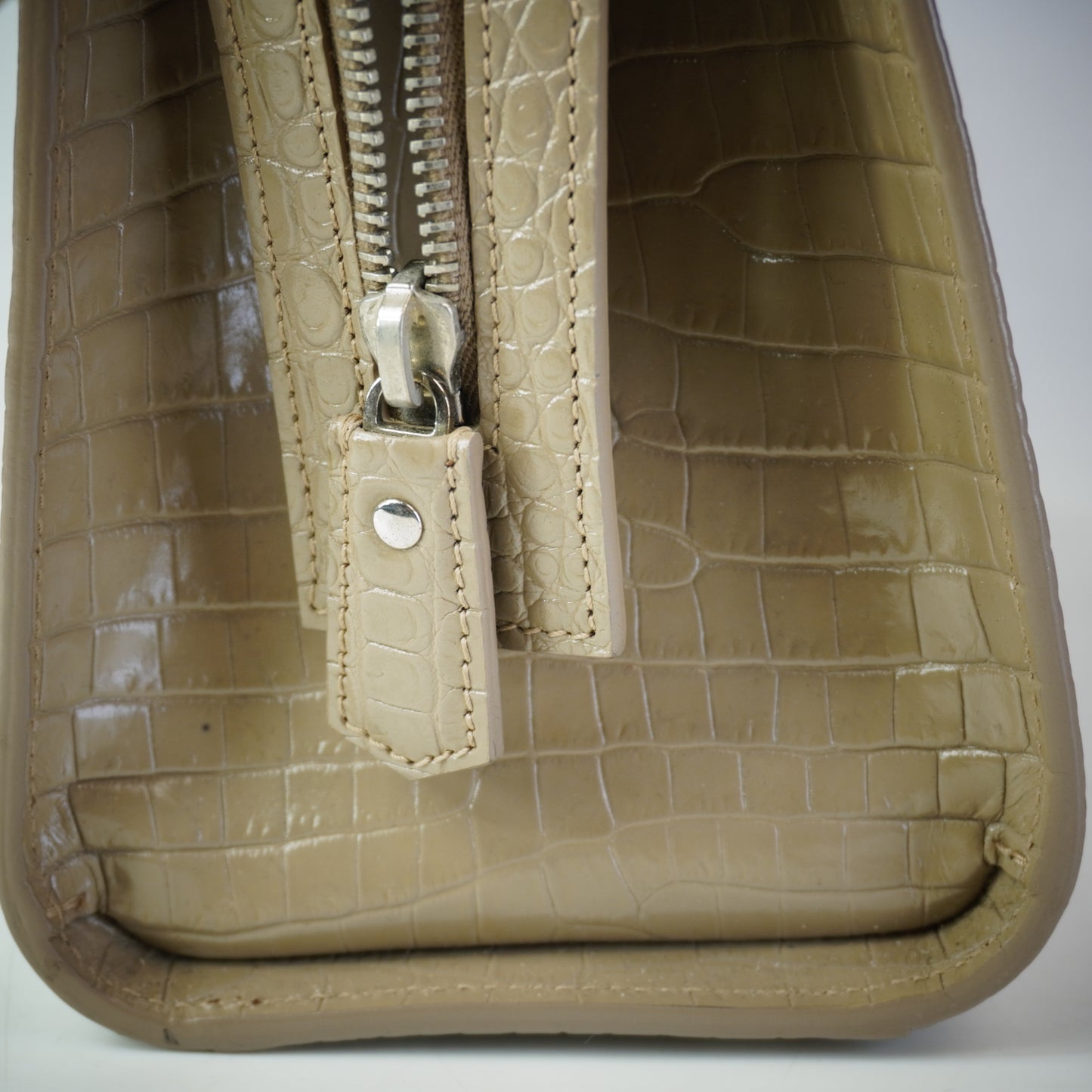 YSL	Small Up-Town Tote Croc-embossed