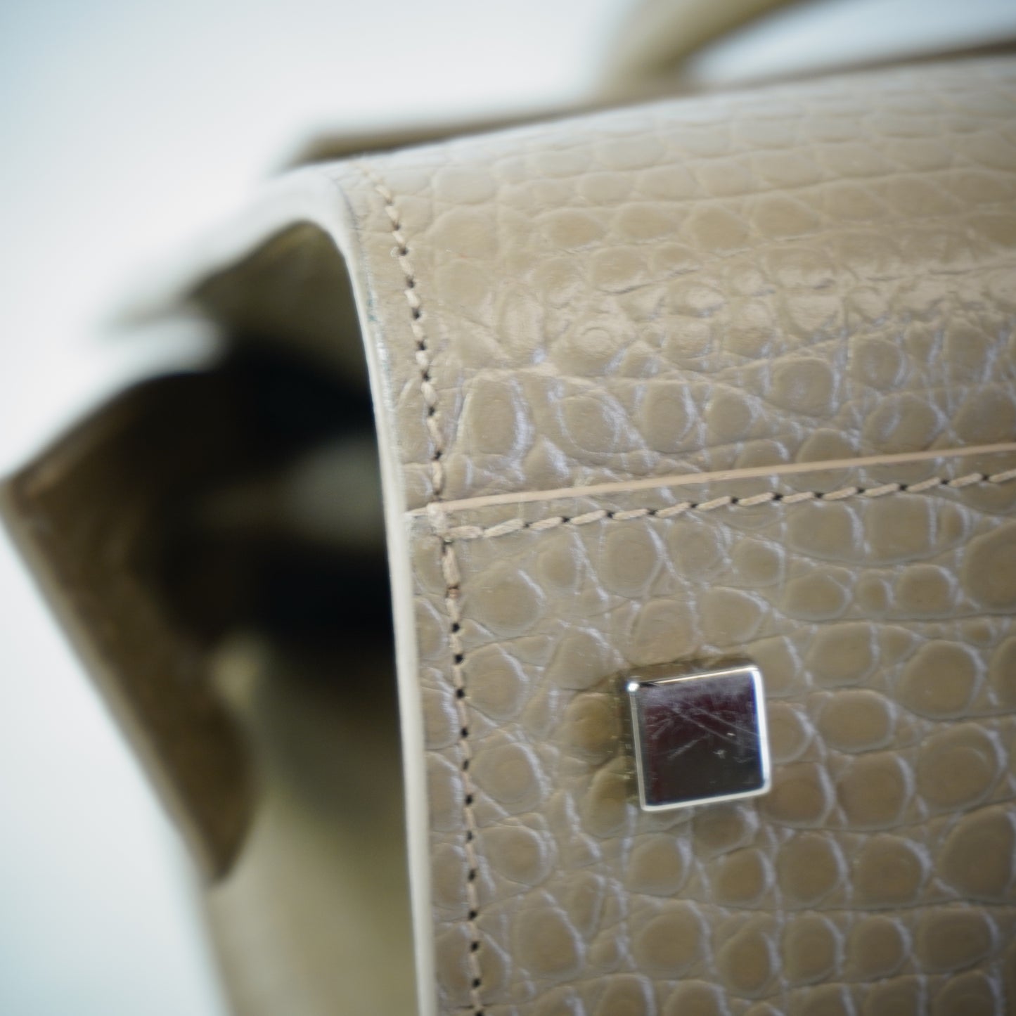 YSL	Small Up-Town Tote Croc-embossed