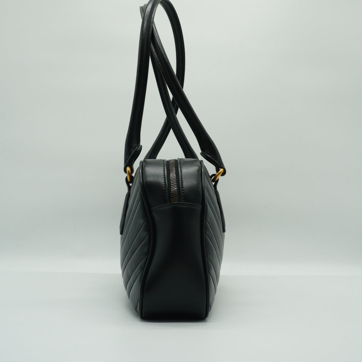Gucci	GG Marmont Top Handle Bag Black Large GHW