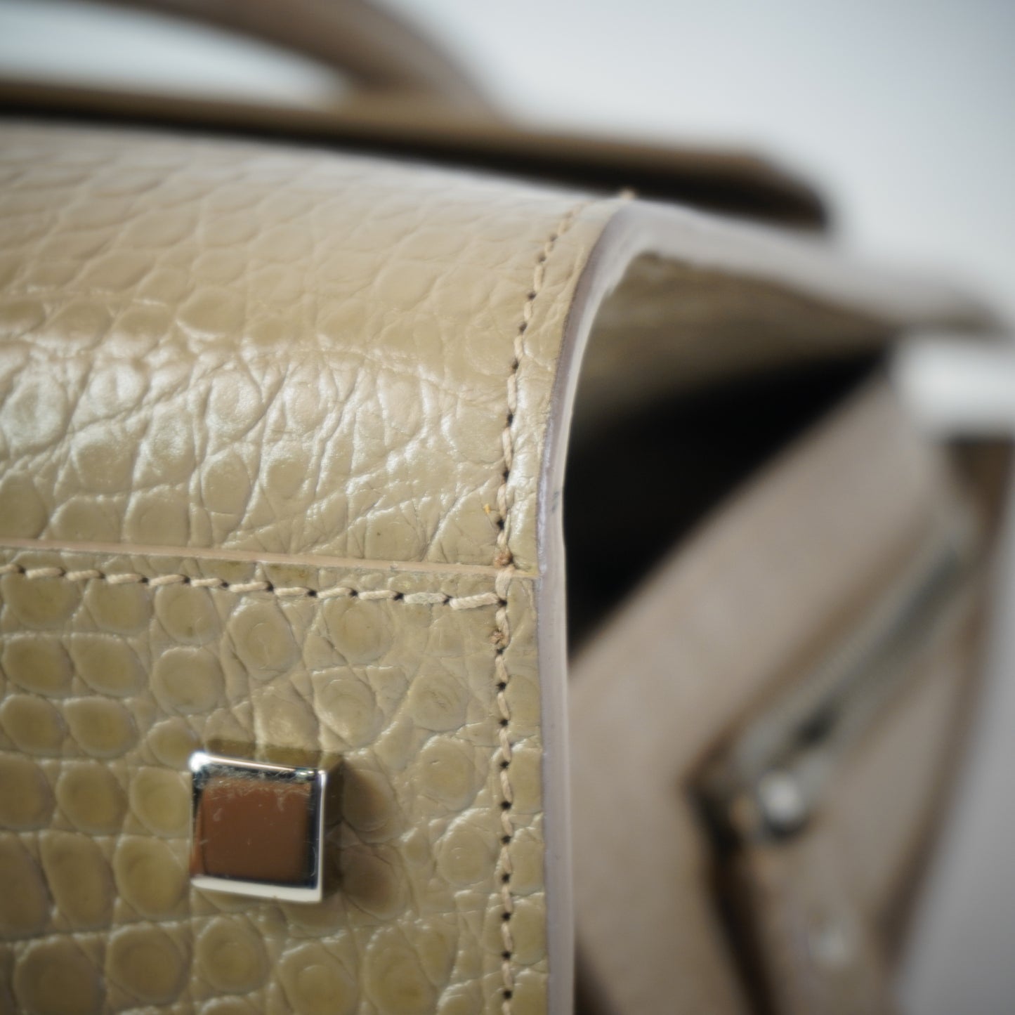 YSL	Small Up-Town Tote Croc-embossed