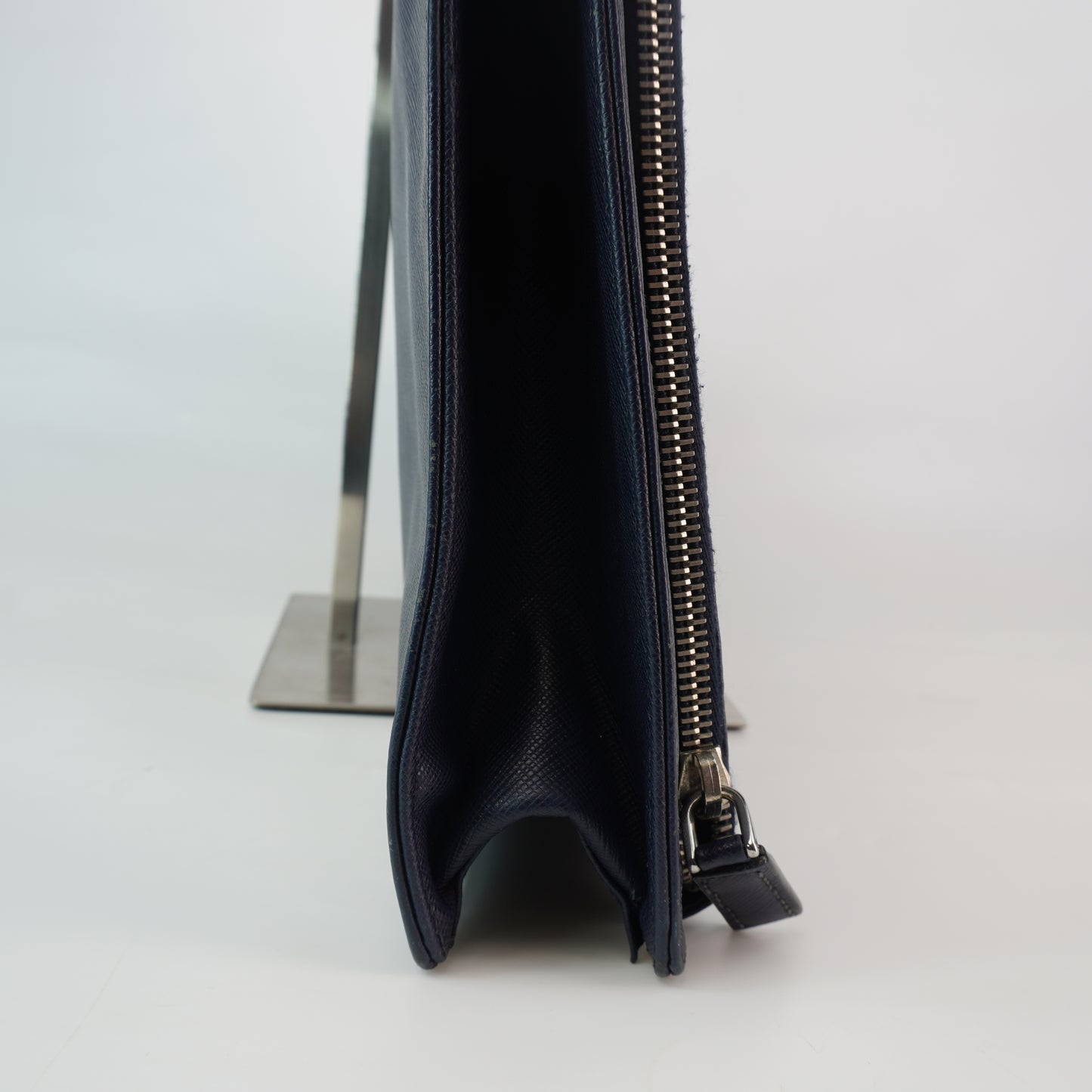 Prada  Saffiano Briefcase Deep Blue