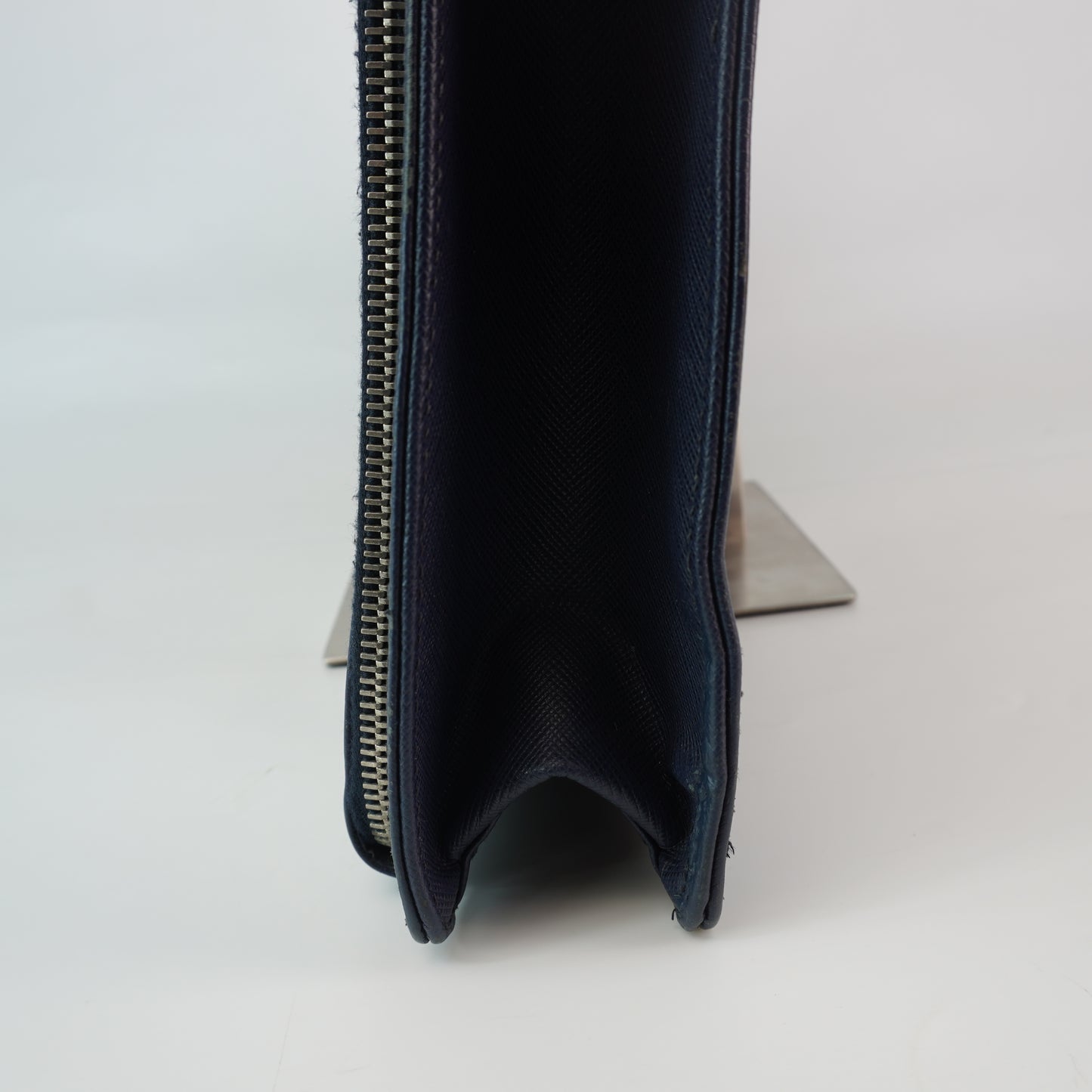 Prada  Saffiano Briefcase Deep Blue