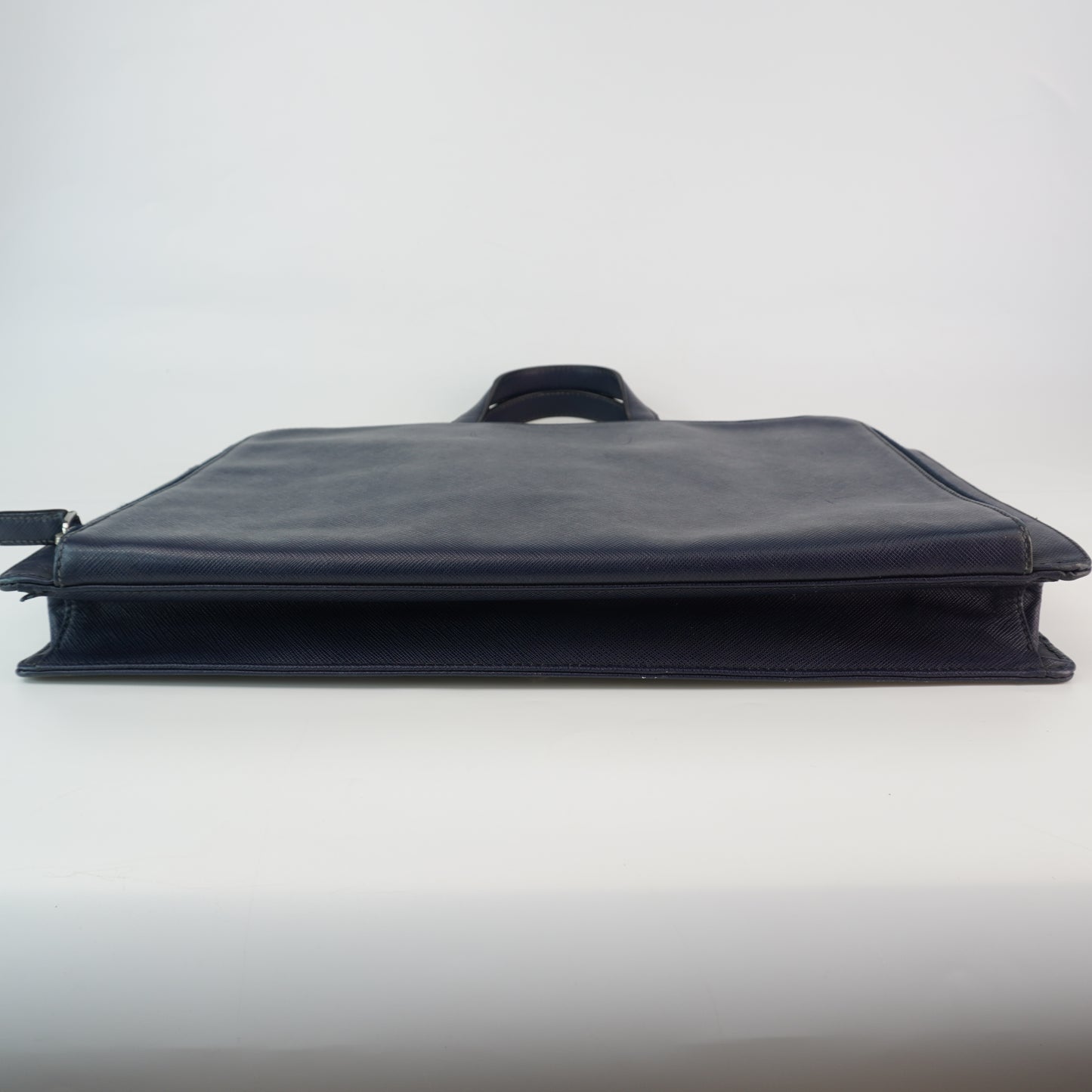Prada  Saffiano Briefcase Deep Blue