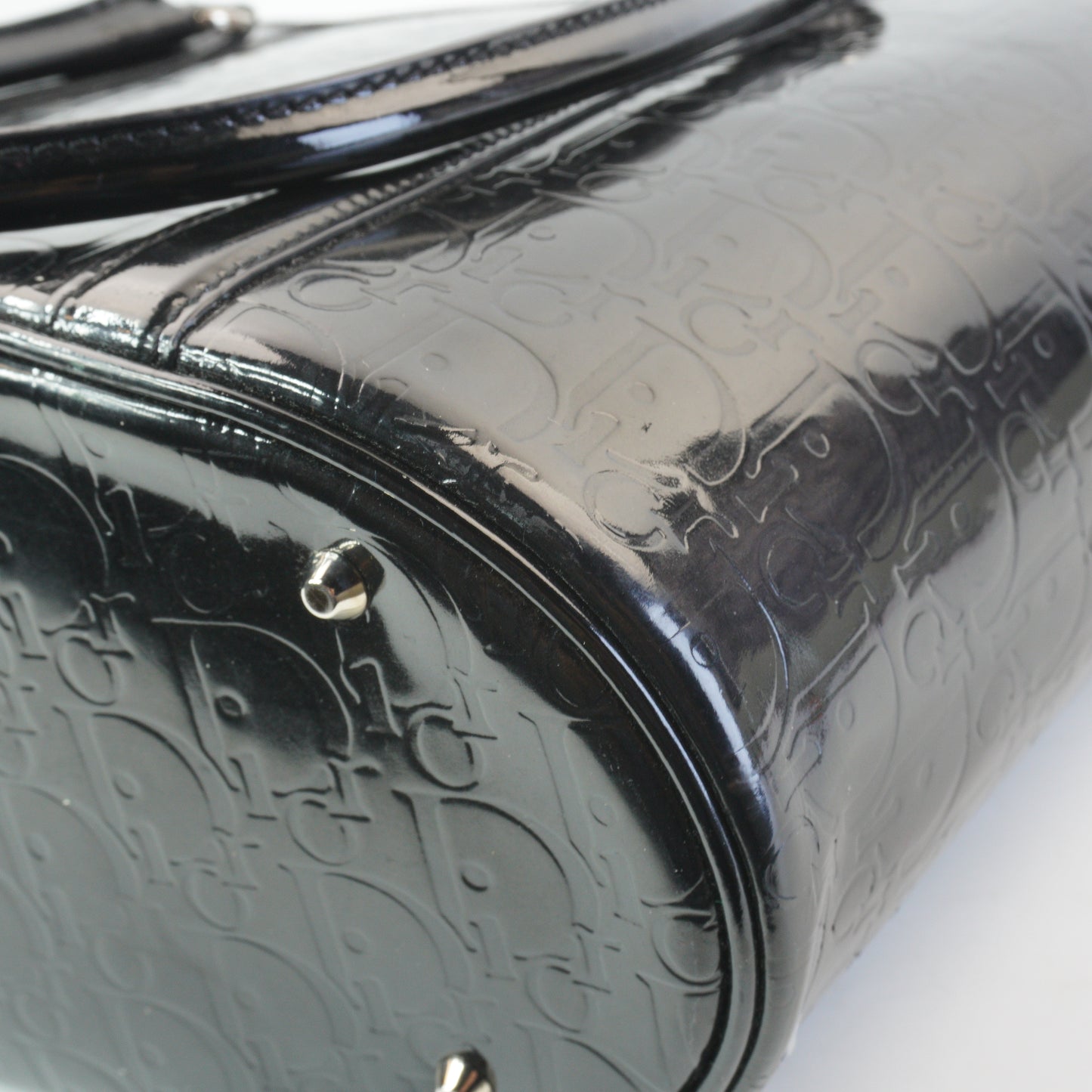 Dior	Ultimate Patent Tote Bag Black Medium SHW