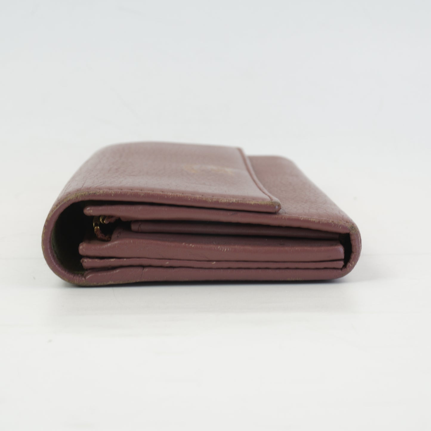 Gucci Swing Continental Flap Wallet Dusty Pink GHW