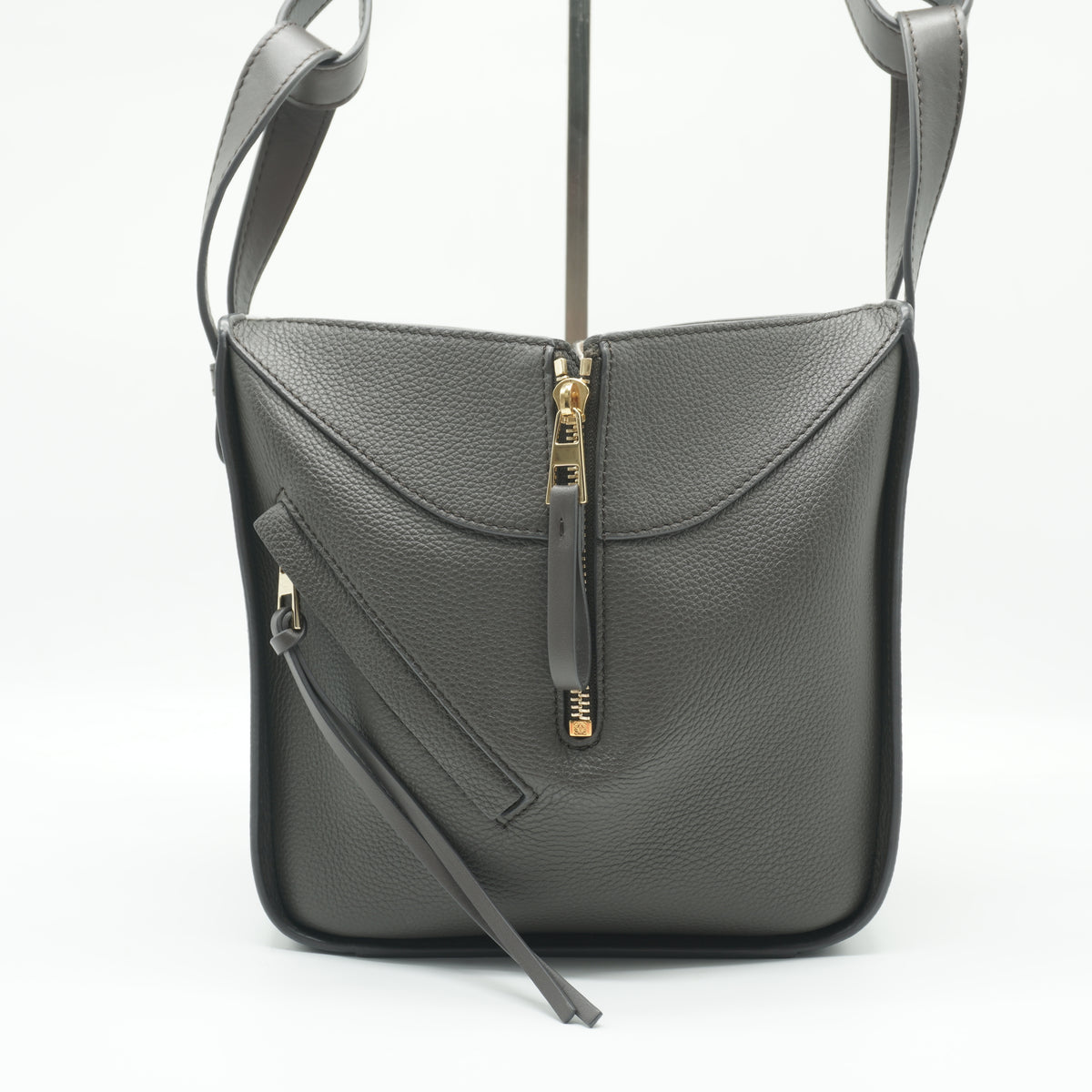 Loewe	Hammock Bag GHW Dark Gray Small