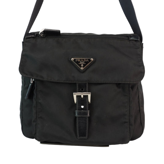 Prada  Re-Nylon Messenger Bag Black