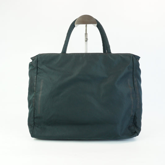 Prada Tessuto Nylon Tote Dark Blue, Medium SHW