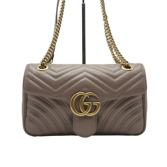 Gucci	GG Marmont Matelasse Shoulder Bag Small Porcelain Rose GHW