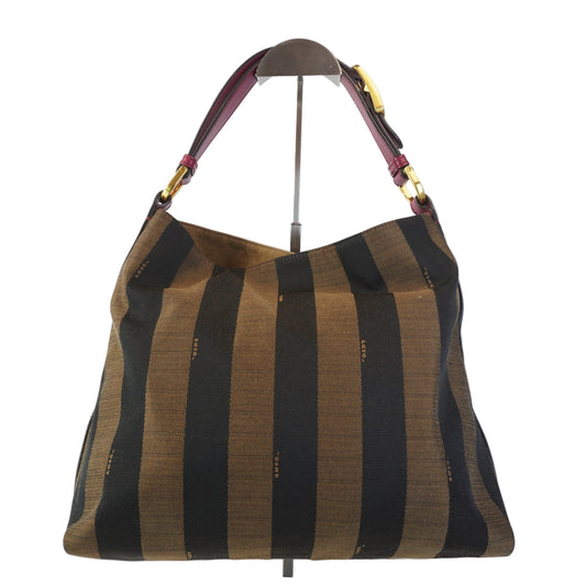 Fendi Zucca Tote (canvass) w/pink strap