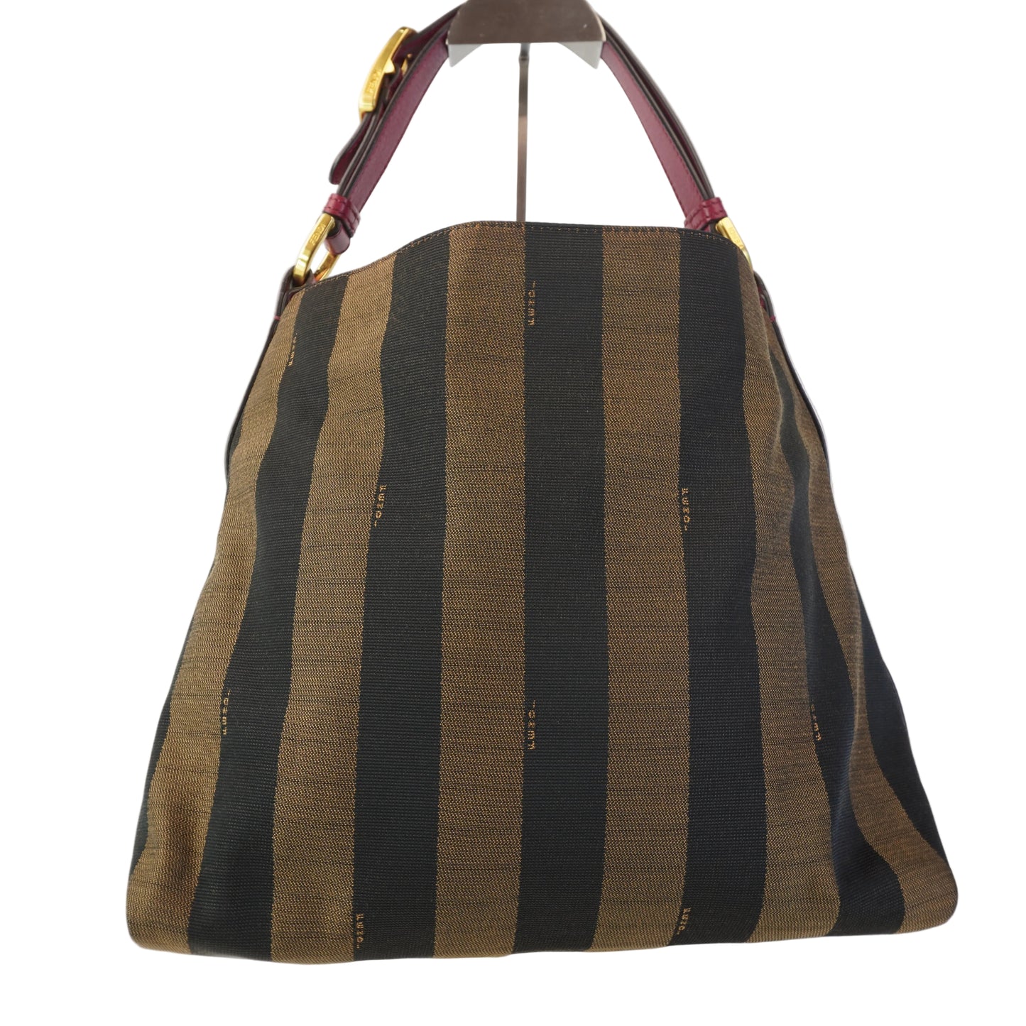 Fendi Zucca Tote (canvass) w/pink strap