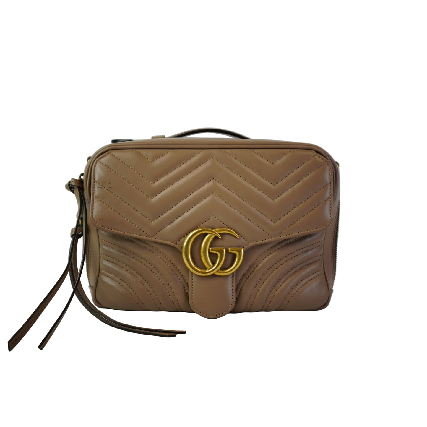 Gucci Marmont Matelasse Small Top Handle Bag GHW Small