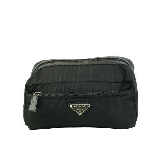 Prada Nylon Pouch Black Small SHW