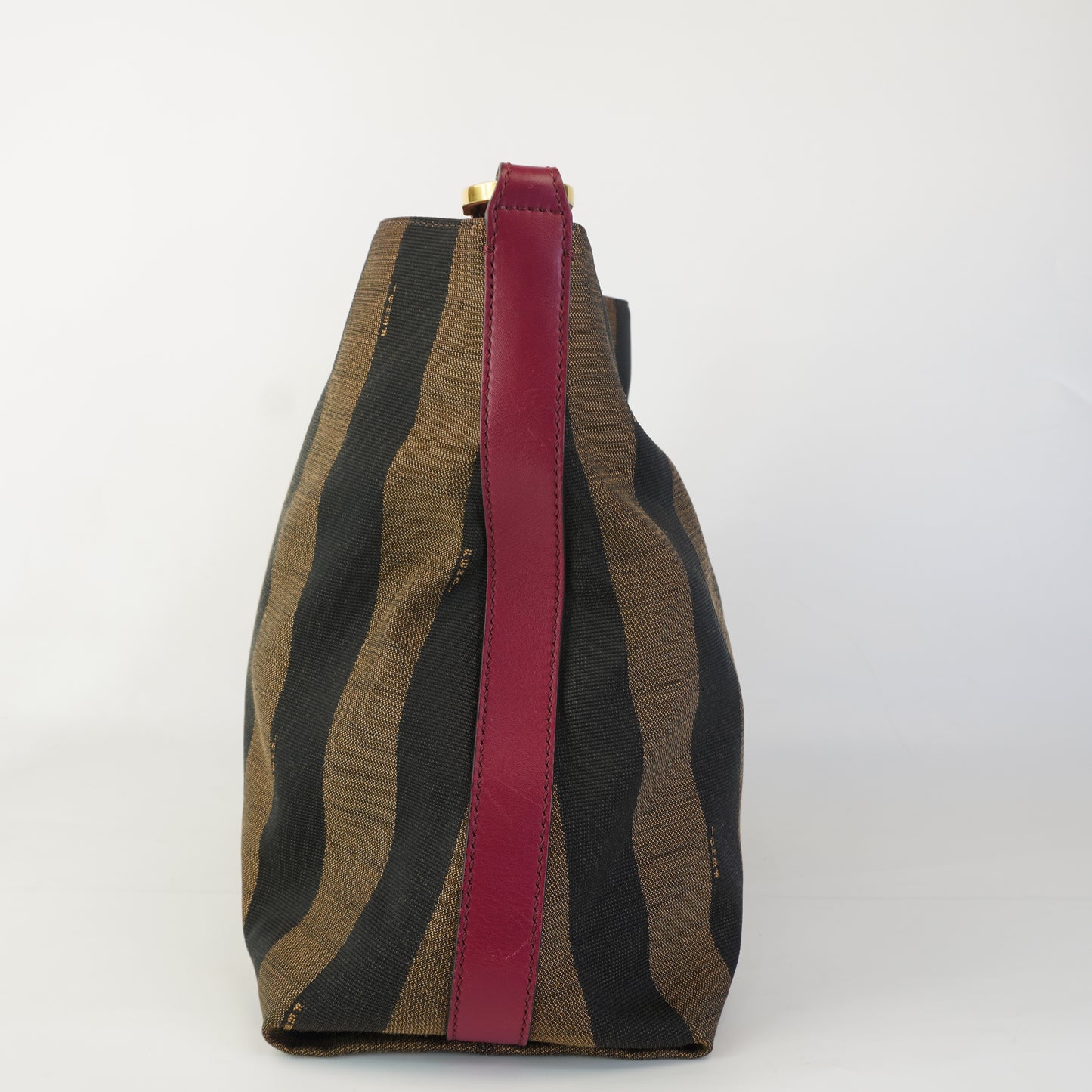 Fendi Zucca Tote (canvass) w/pink strap