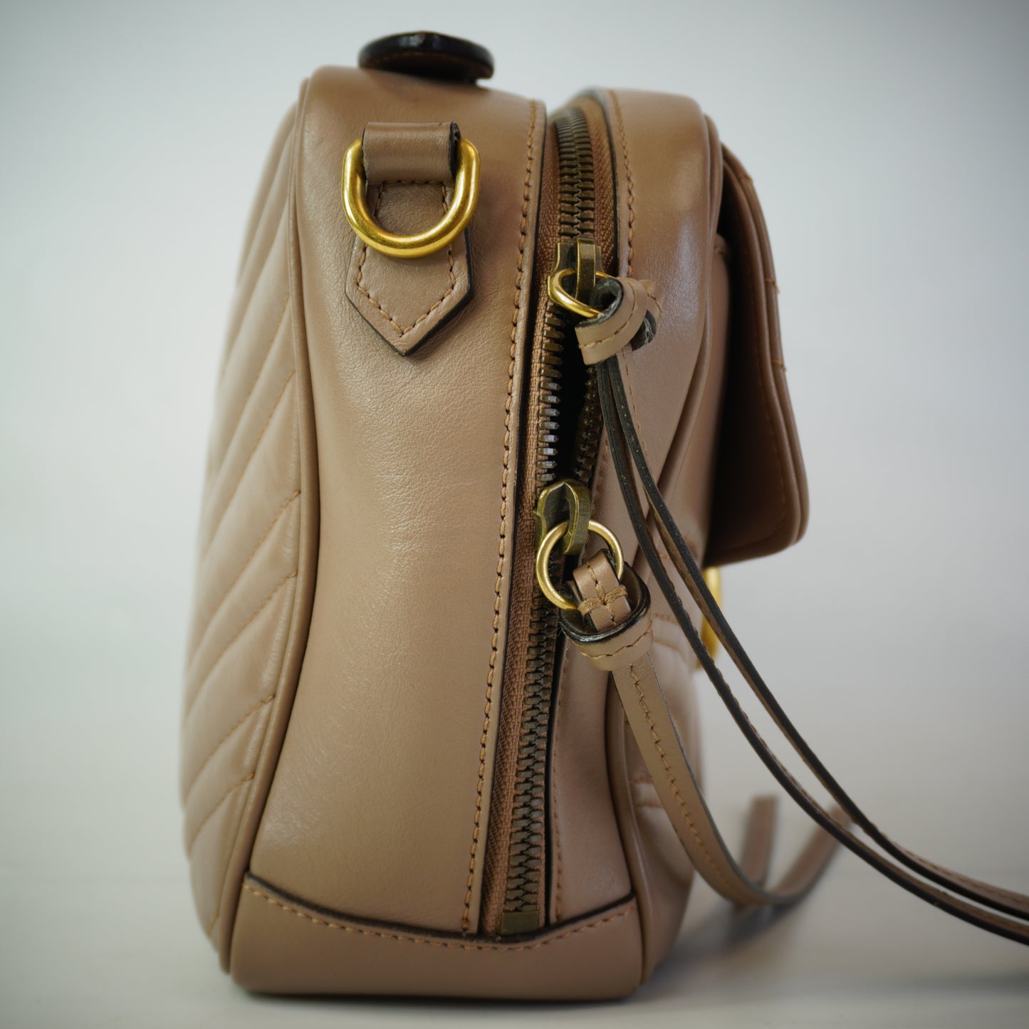 Gucci Marmont Matelasse Small Top Handle Bag GHW Small