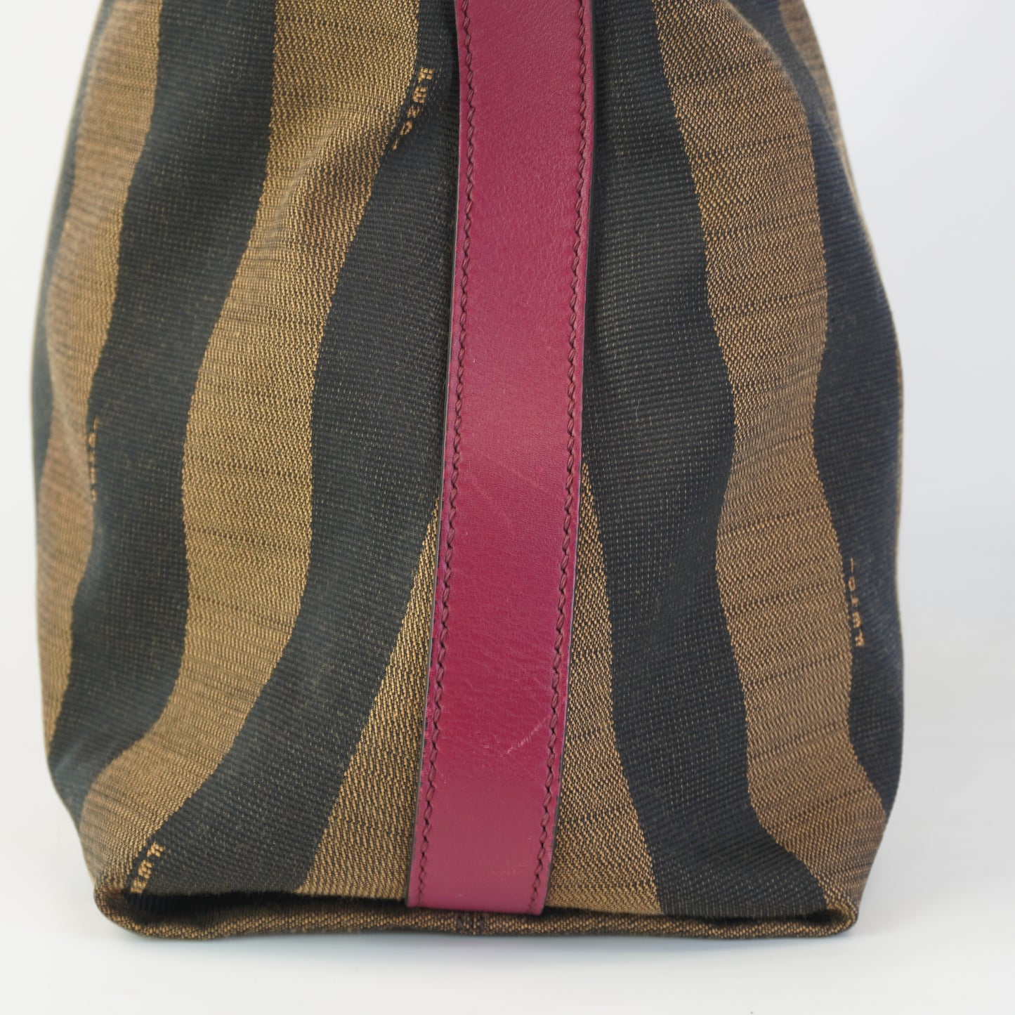 Fendi Zucca Tote (canvass) w/pink strap