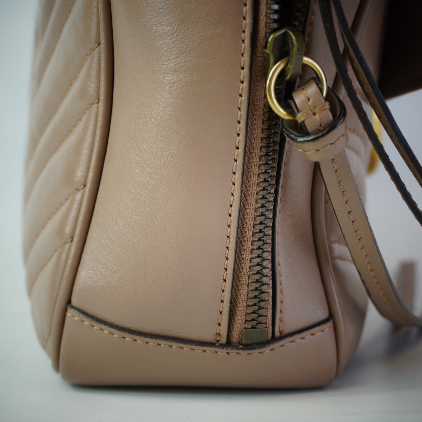 Gucci Marmont Matelasse Small Top Handle Bag GHW Small