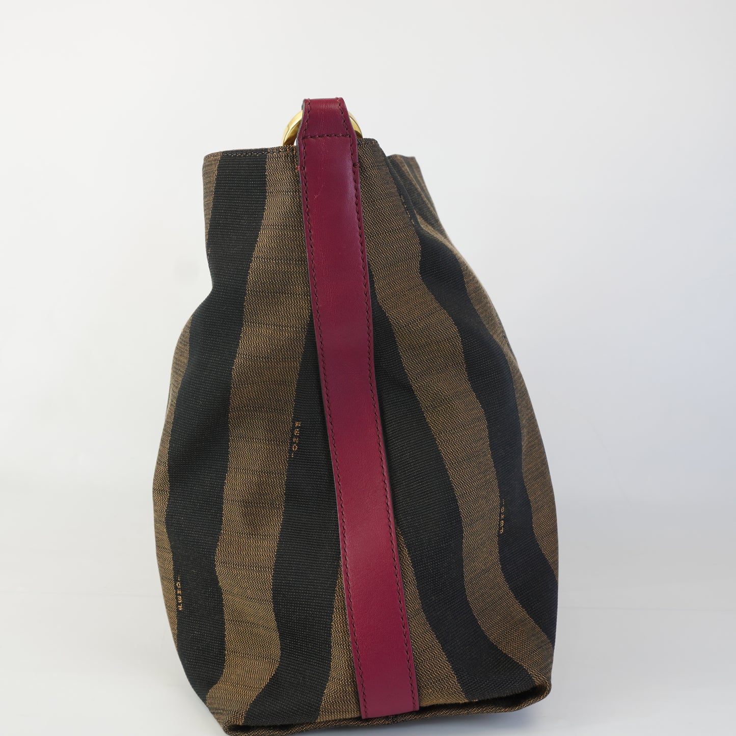 Fendi Zucca Tote (canvass) w/pink strap