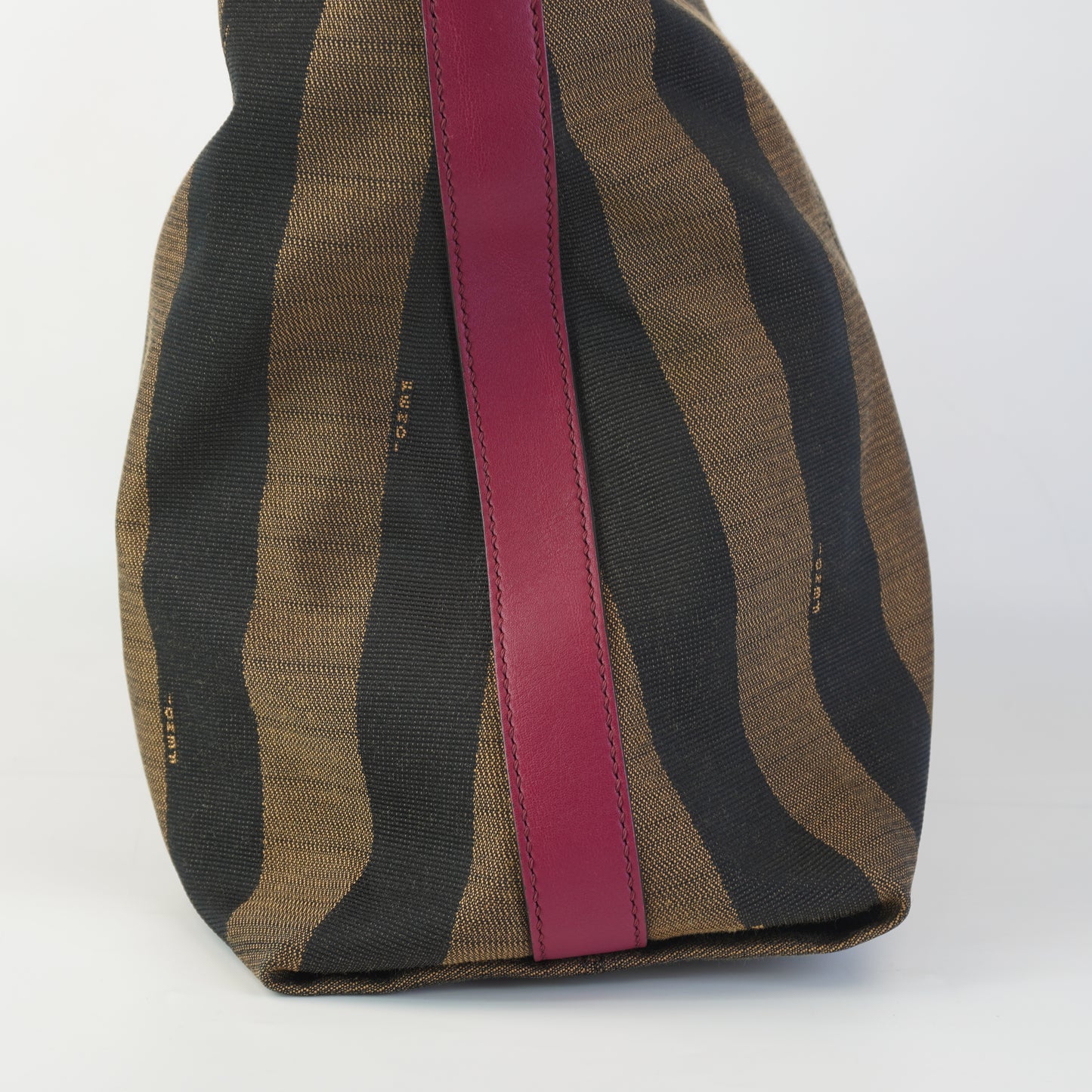 Fendi Zucca Tote (canvass) w/pink strap