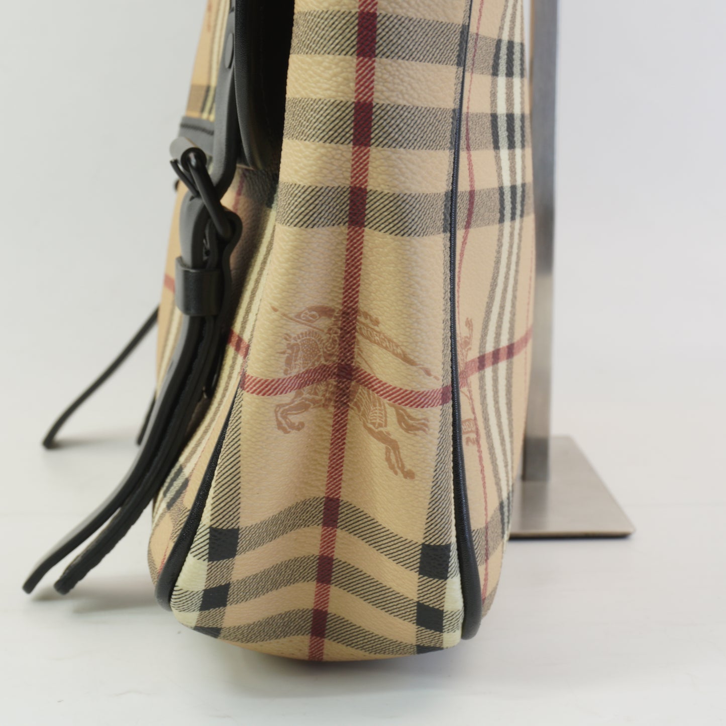 Burberry	Bicolor Hymarket Check Messenger Bag Medium BHW