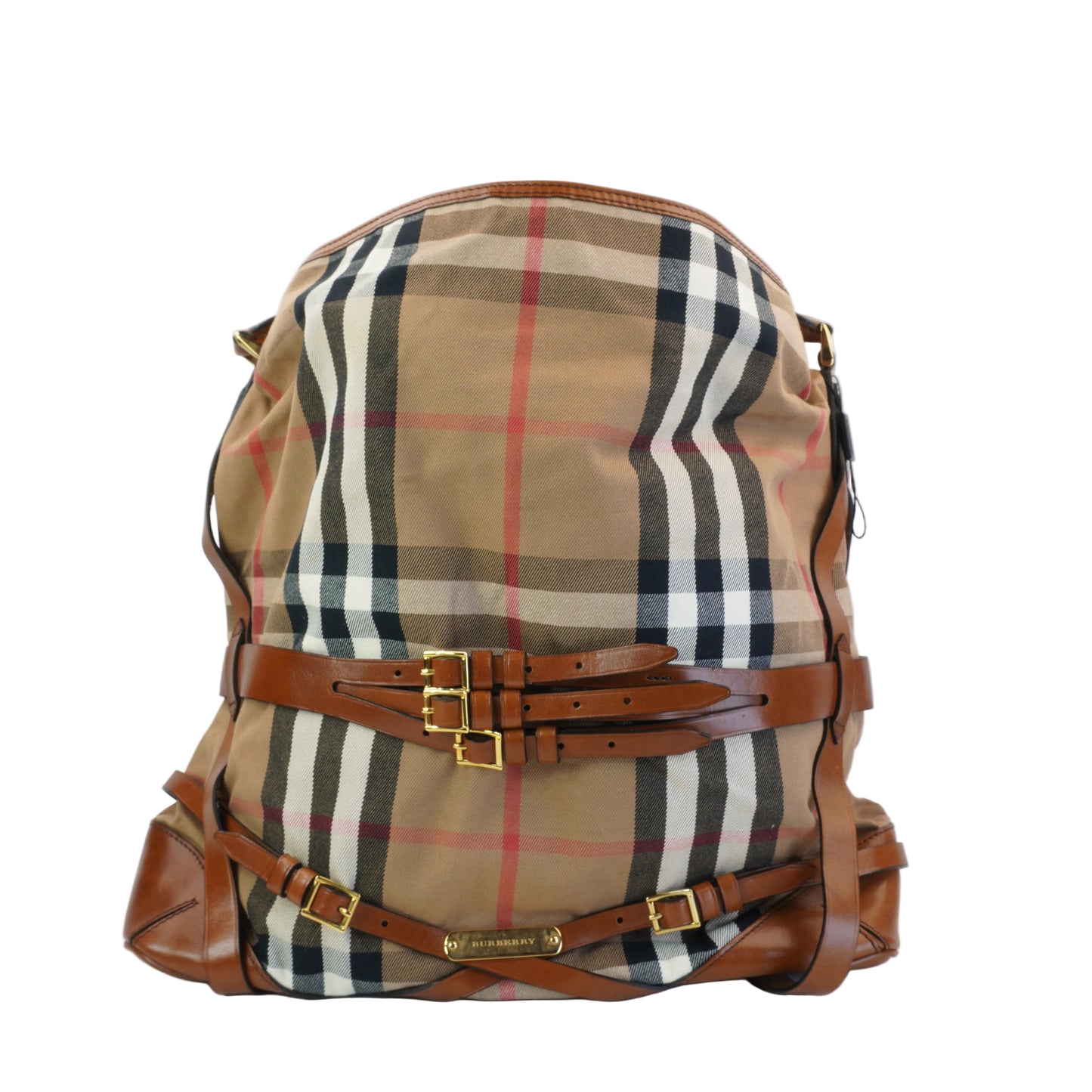 Burberry	House Check Bidle Gosford Hobo Large GHW