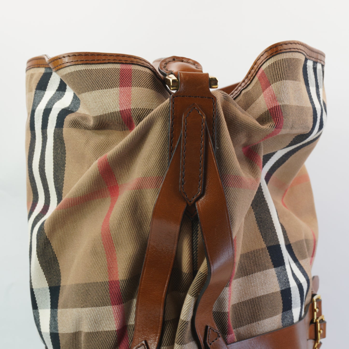 Burberry	House Check Bidle Gosford Hobo Large GHW