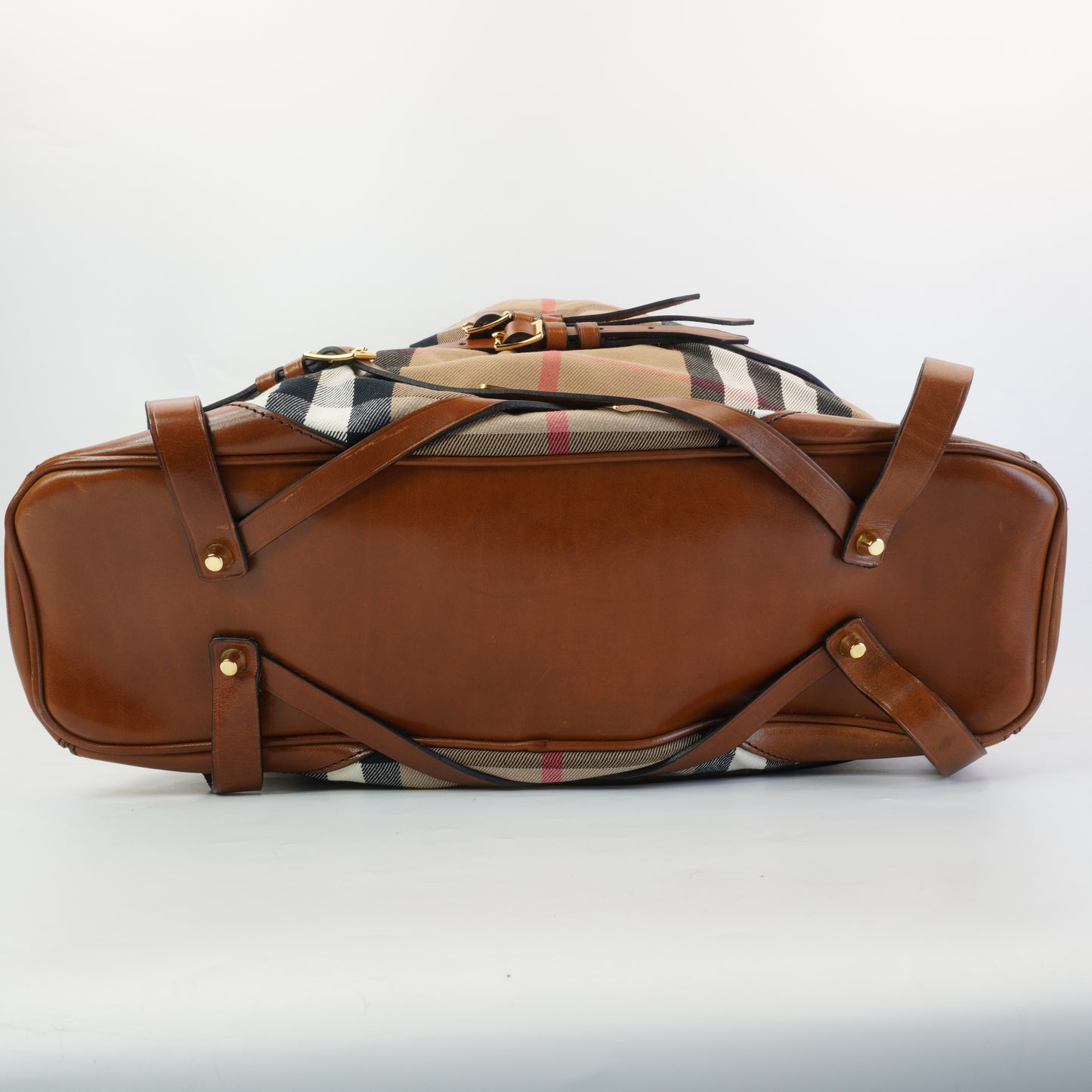 Burberry	House Check Bidle Gosford Hobo Large GHW