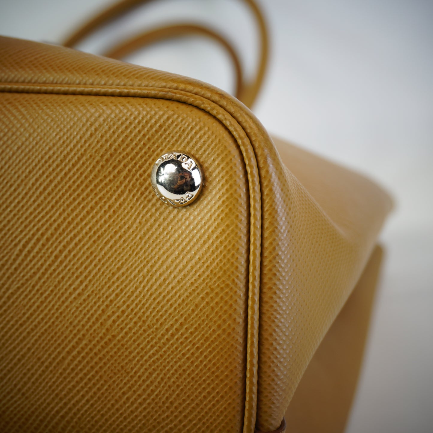 Prada Saffiano Cuir Double Bag SHW Large