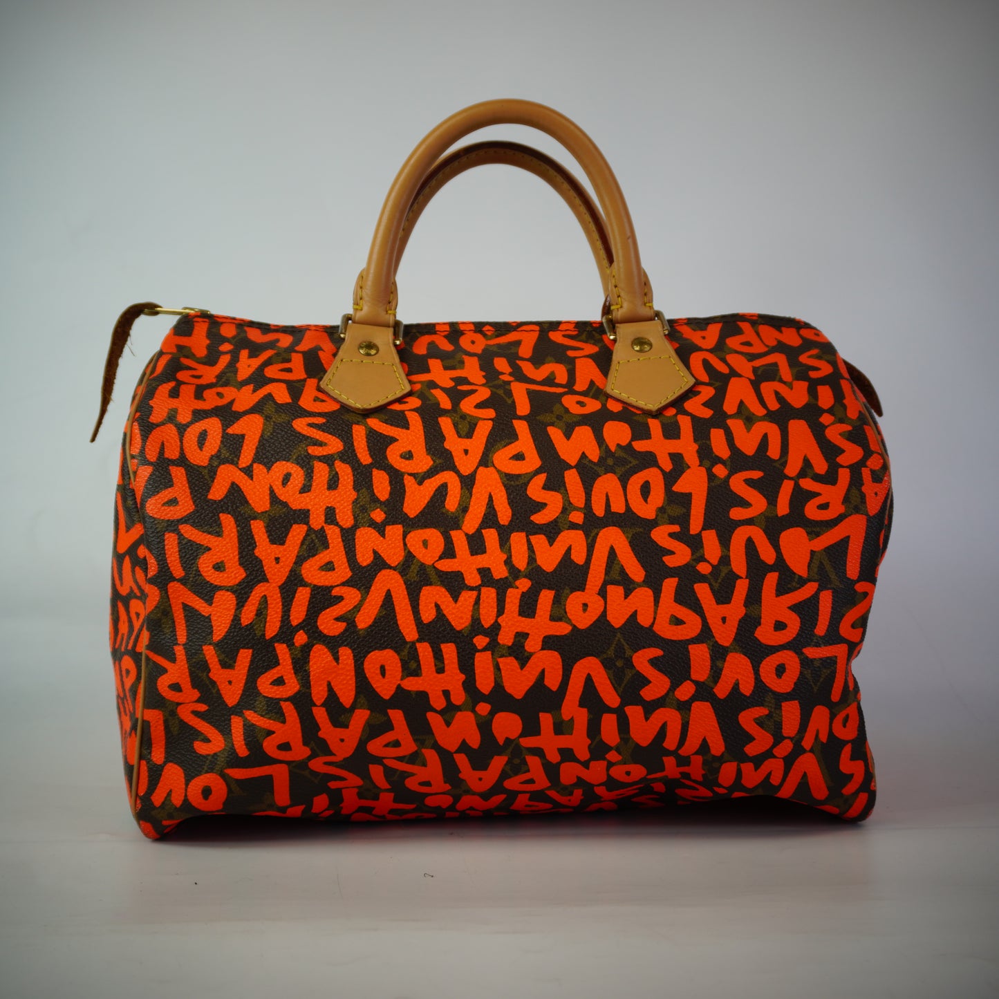 Louis Vuitton	Monogram Graffiti Speedy 30 in Orange