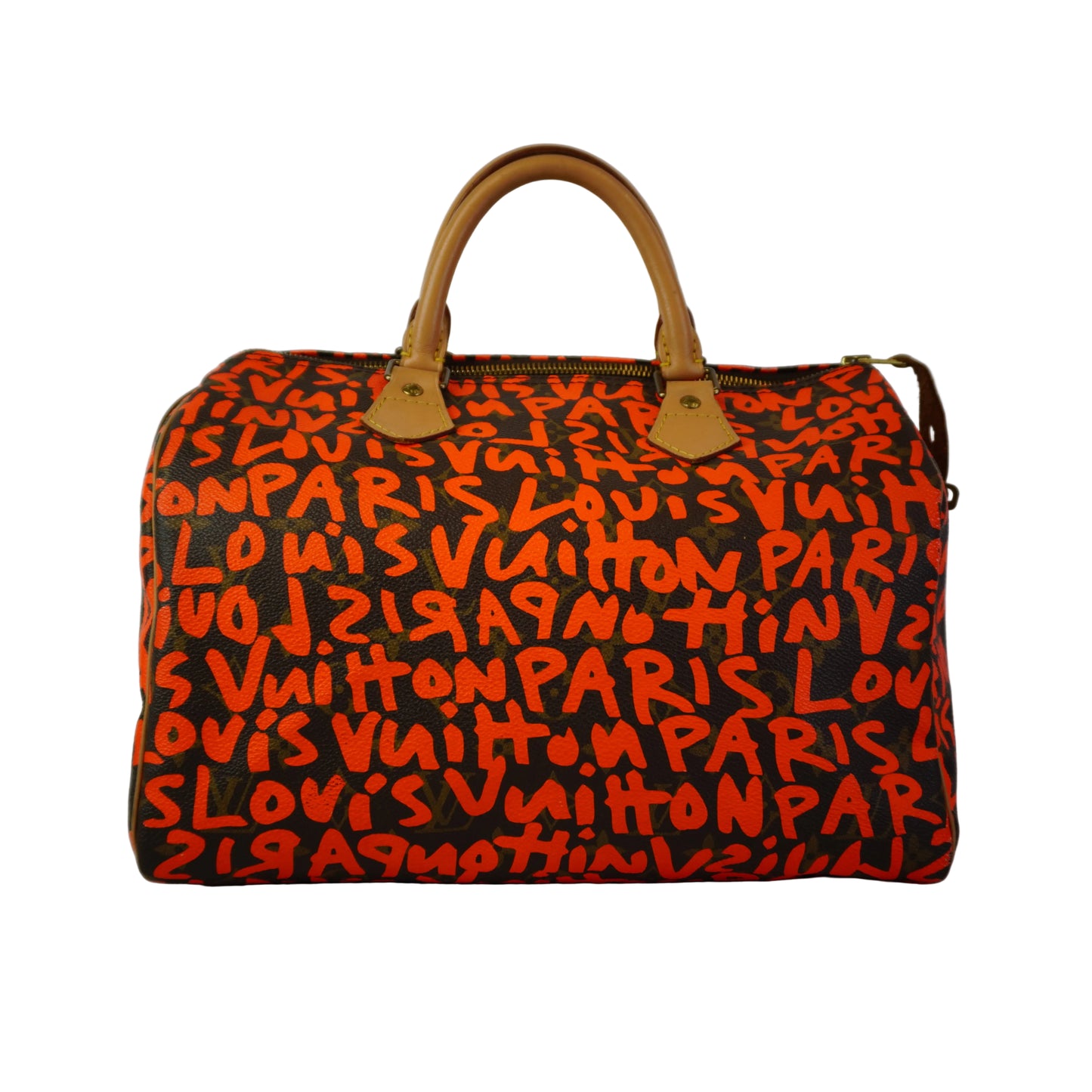 Louis Vuitton	Monogram Graffiti Speedy 30 in Orange