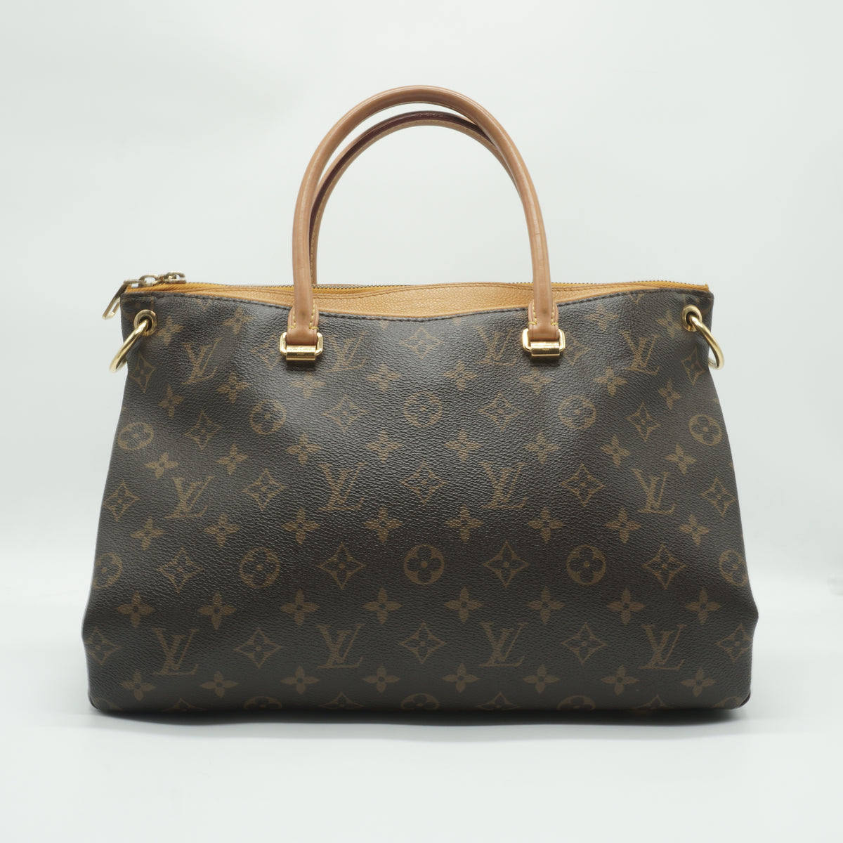Louis Vuitton Pallas MM Mono Canvas With Yellow Safran Medium GHW