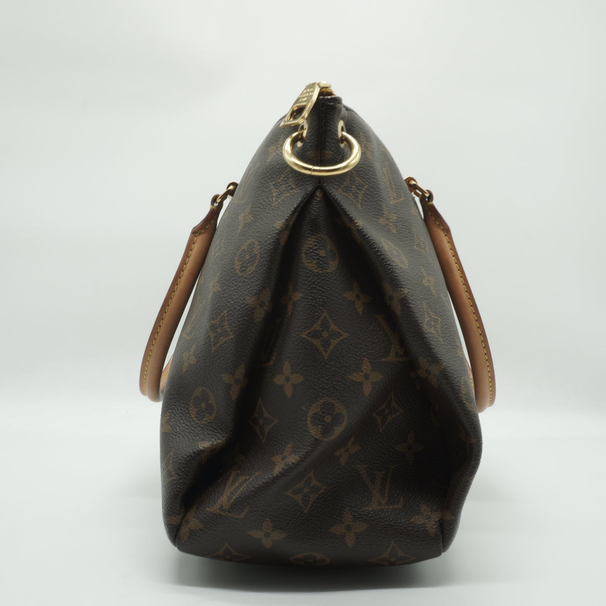 Louis Vuitton Pallas MM Mono Canvas With Yellow Safran Medium GHW