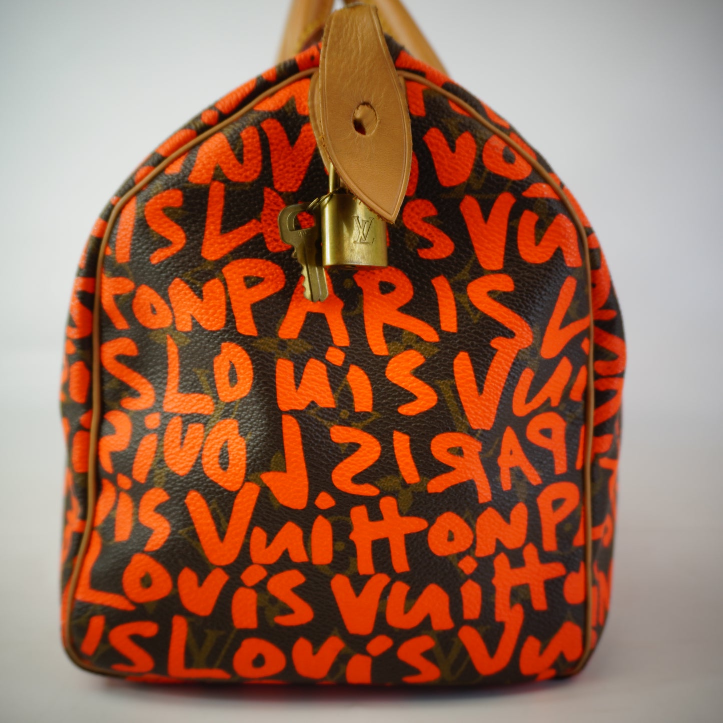 Louis Vuitton	Monogram Graffiti Speedy 30 in Orange