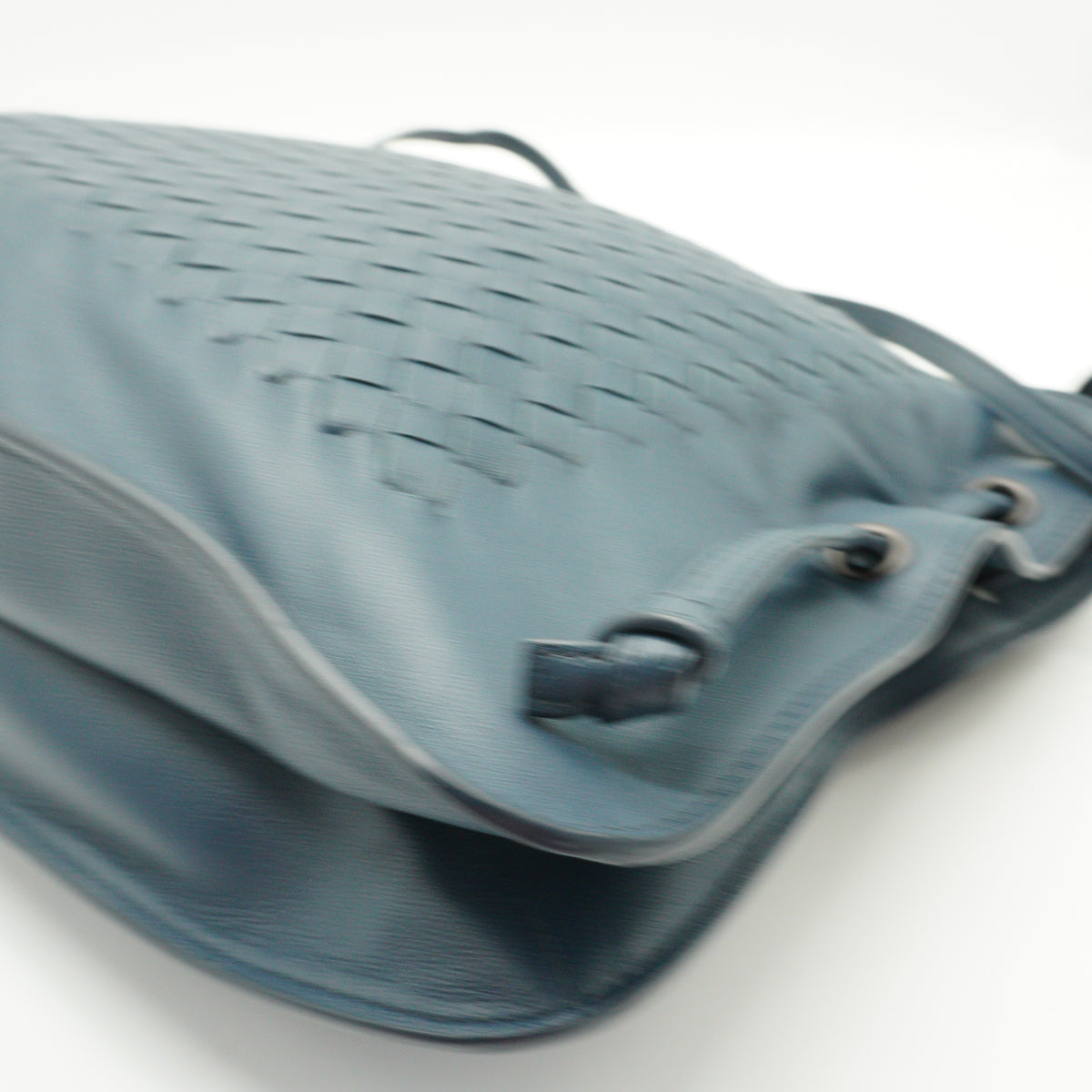 Bottega Veneta	Intrecciato Woven Leather Shoukder Bag Slate Blue MHW