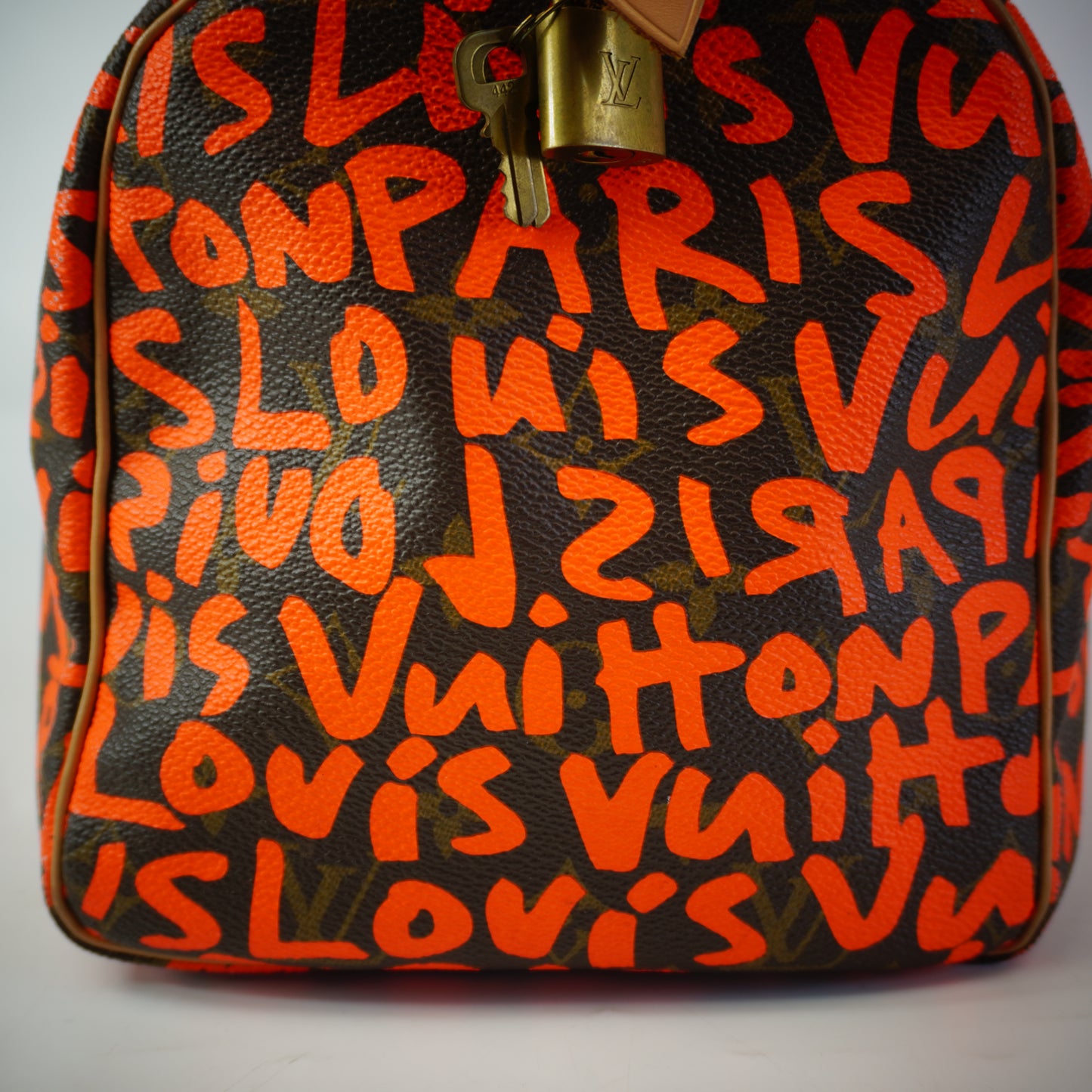 Louis Vuitton	Monogram Graffiti Speedy 30 in Orange