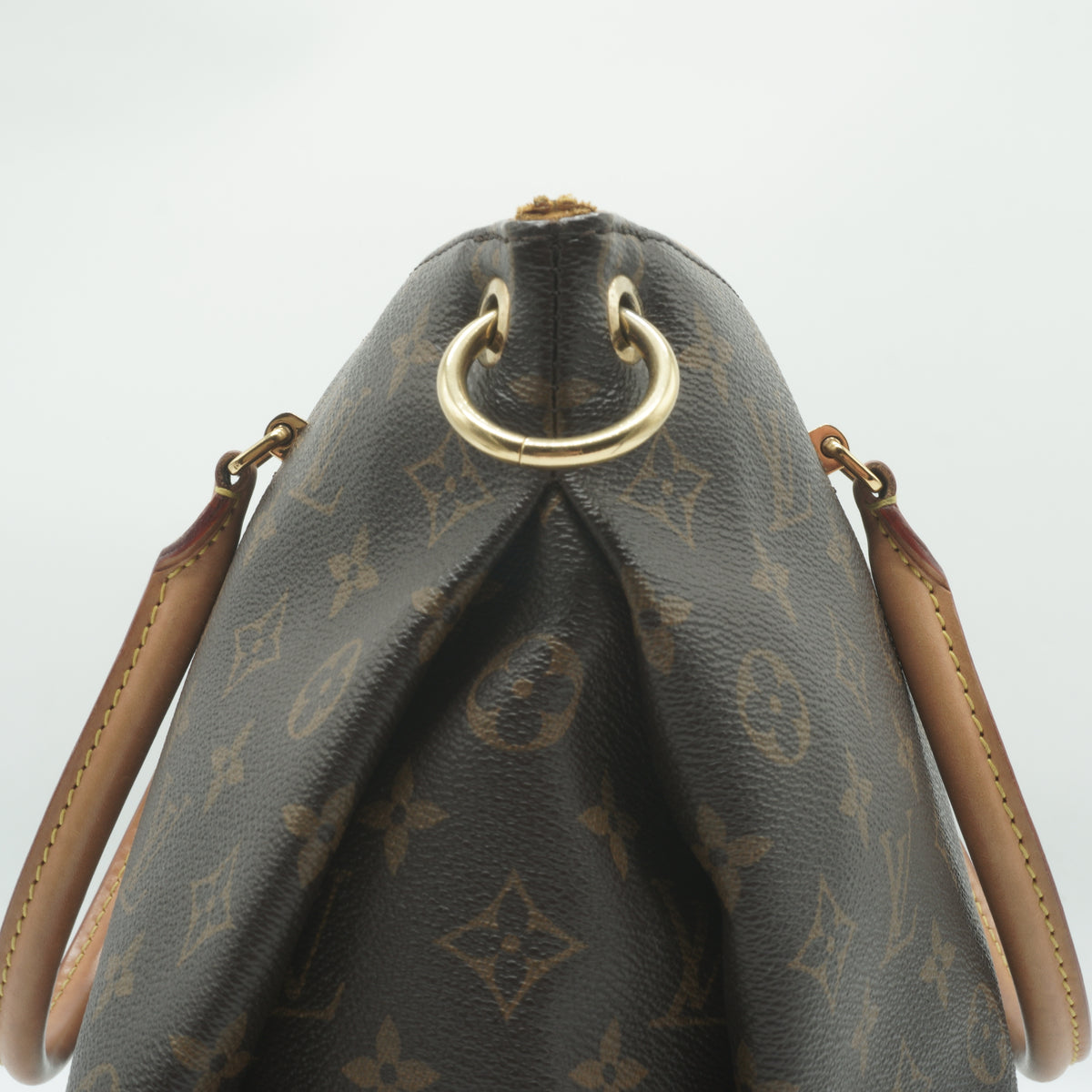 Louis Vuitton Pallas MM Mono Canvas With Yellow Safran Medium GHW