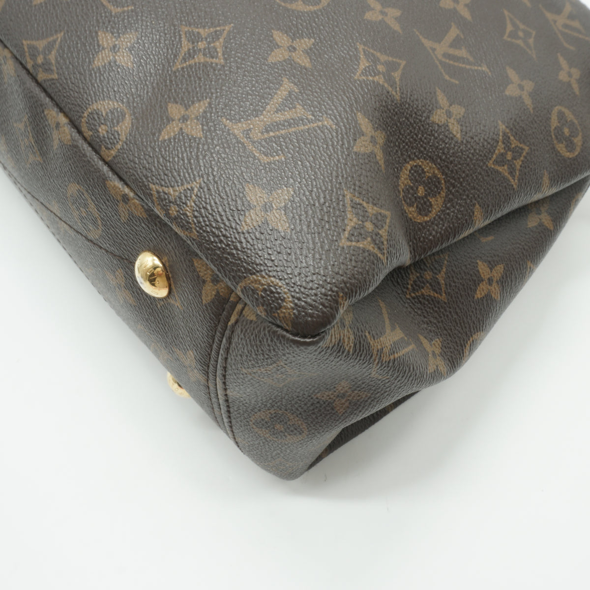 Louis Vuitton Pallas MM Mono Canvas With Yellow Safran Medium GHW