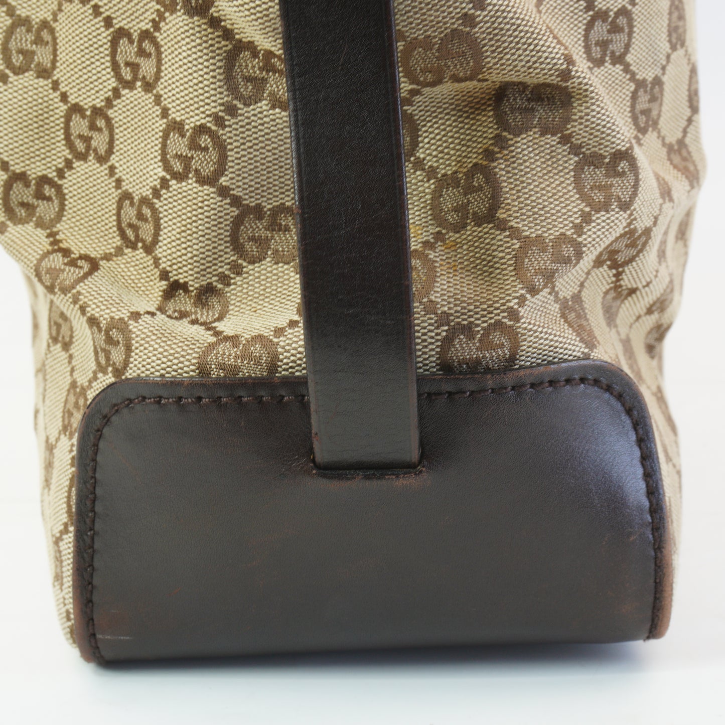 Gucci GG Canvas Belted Tote Bag Medium GHW