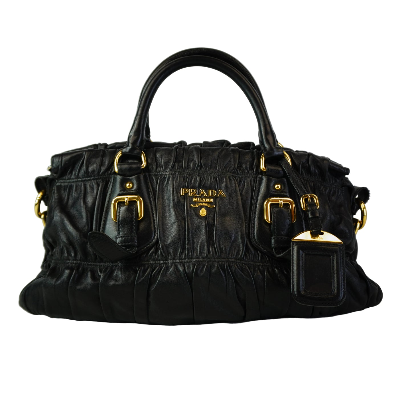 Prada Nappa Gaufre Leather Satche Bag GHW Medium