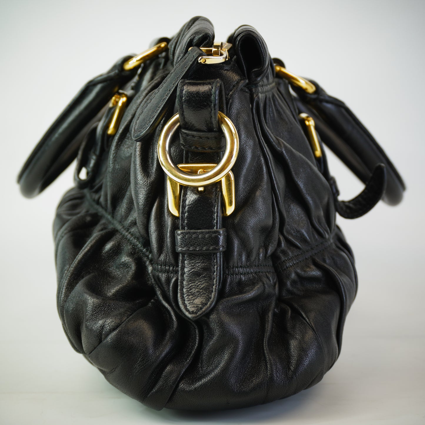 Prada Nappa Gaufre Leather Satche Bag GHW Medium