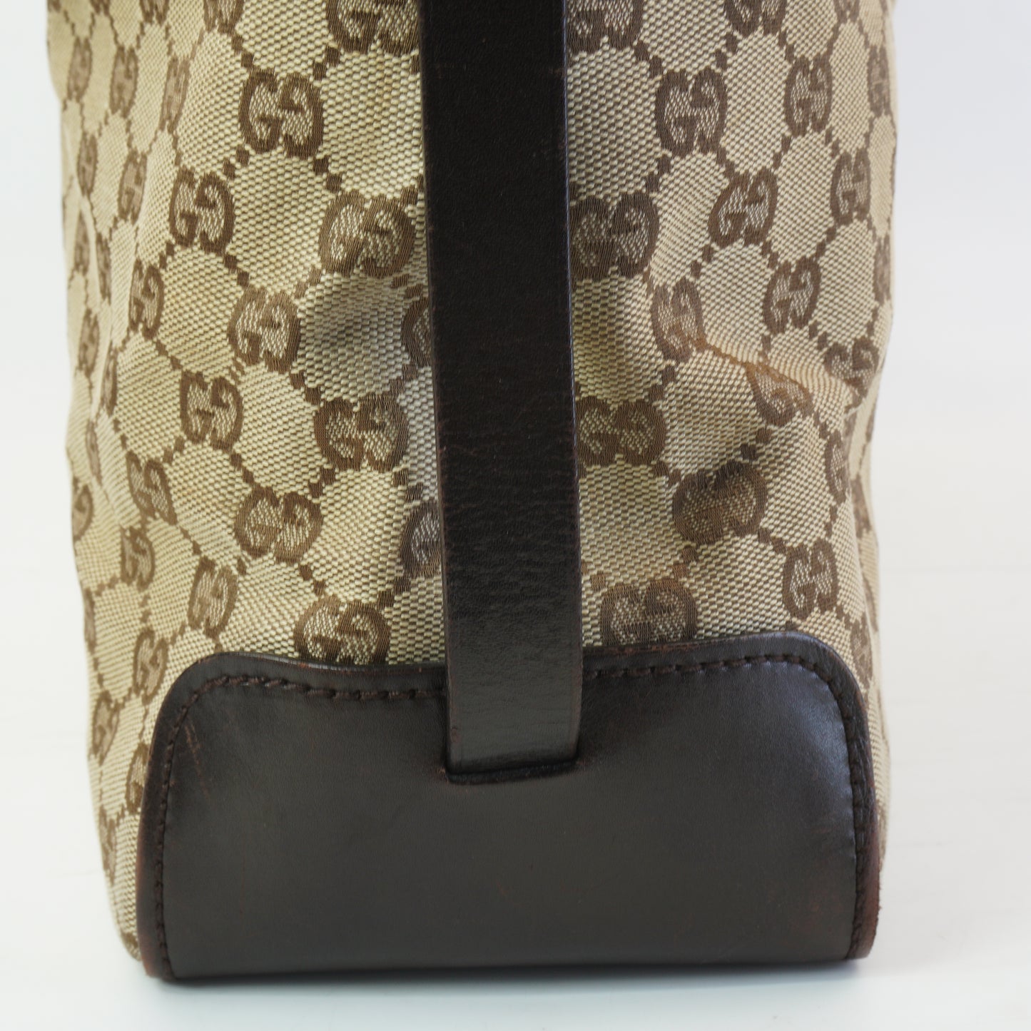 Gucci GG Canvas Belted Tote Bag Medium GHW