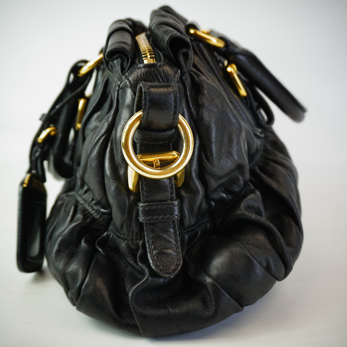 Prada Nappa Gaufre Leather Satche Bag GHW Medium