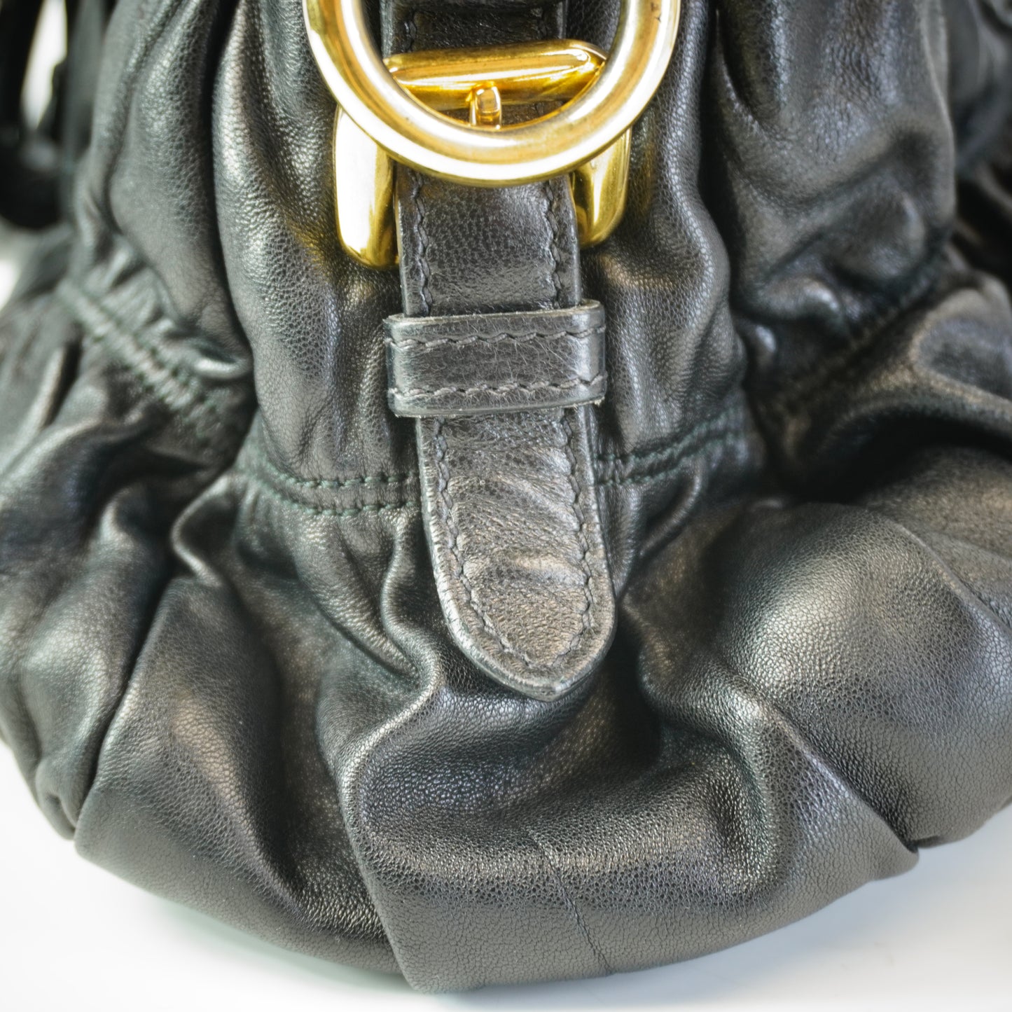 Prada Nappa Gaufre Leather Satche Bag GHW Medium