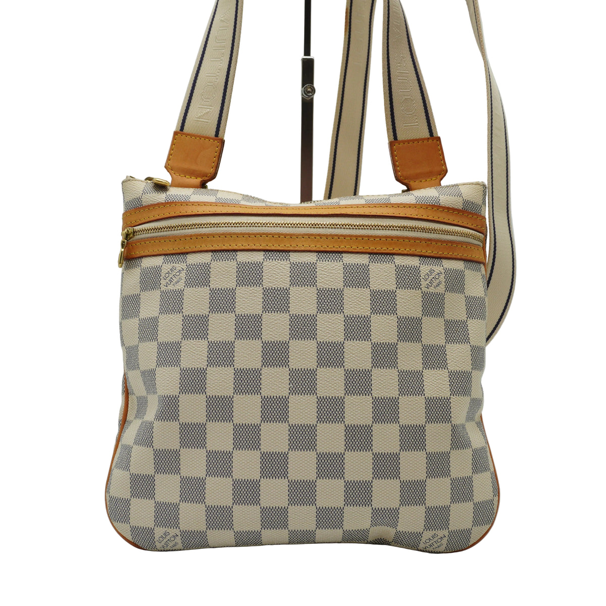 Louis Vuitton Pochette Medium Messenger Bag Damier Azur GHW